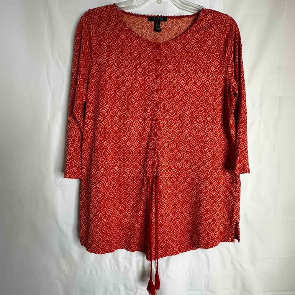 Ralph Lauren Orange Tunic Top XL